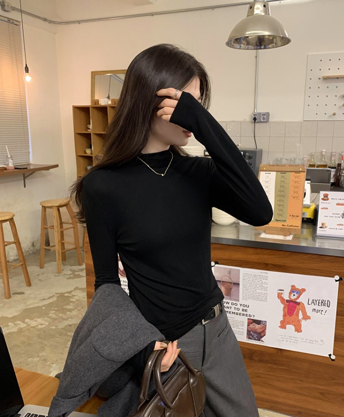 Long sleeve tops autumn and winter bottoming shirt