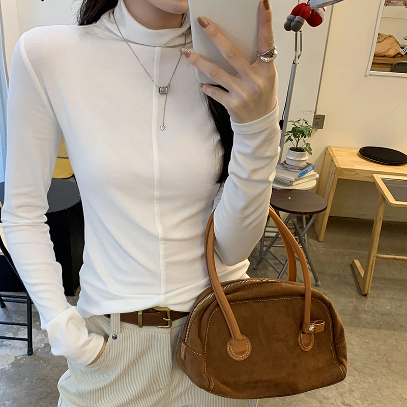 Long sleeve tops autumn and winter bottoming shirt