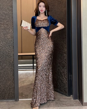 V-neck niche evening dress light luxury dress for women