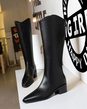 Winter fashion boots simple middle-heel women's boots