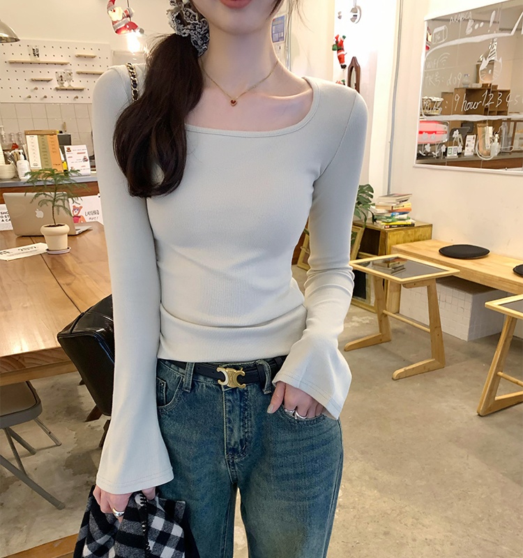 Slim bottoming shirt temperament T-shirt for women