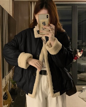 Imitation of mink hair tops coat for women