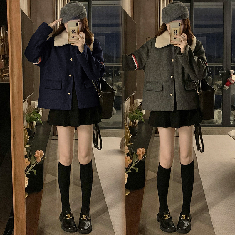 Winter cotton coat clip cotton overcoat