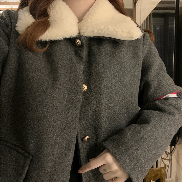 Winter cotton coat clip cotton overcoat