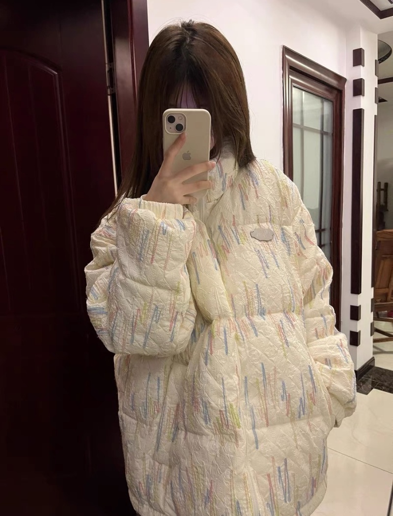 Down chanelstyle bread clothing loose thick coat