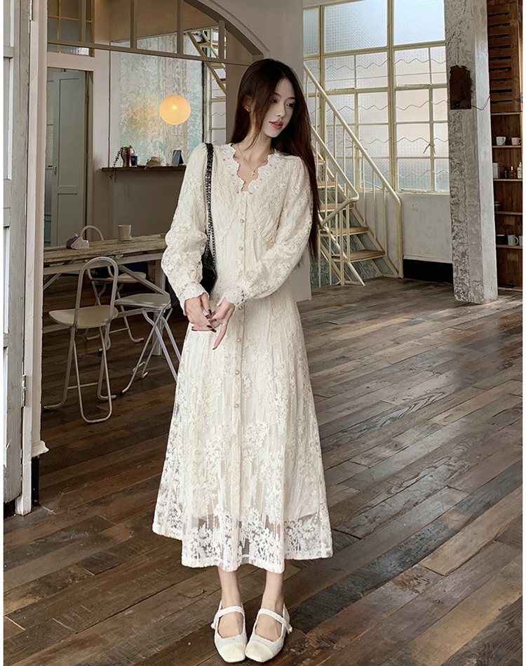 Slim bottoming tender dress spring lady long dress