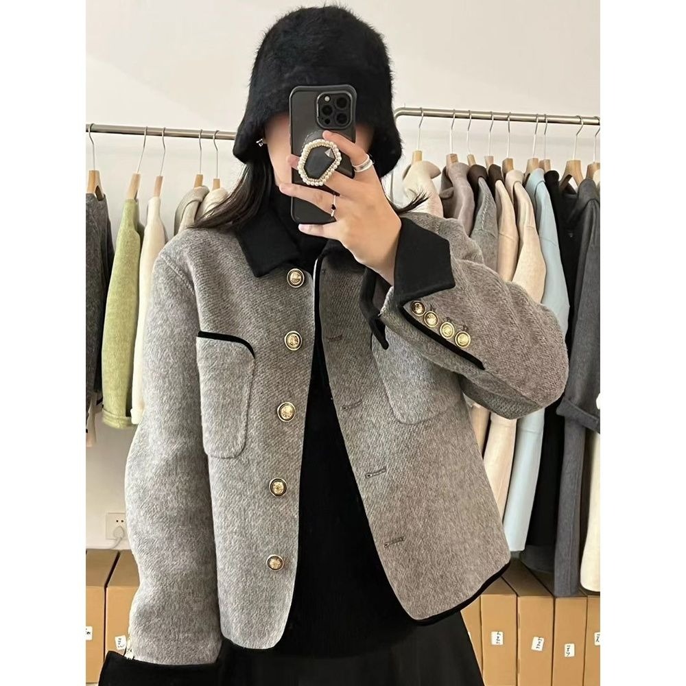 Ladies chanelstyle coat short temperament tops for women