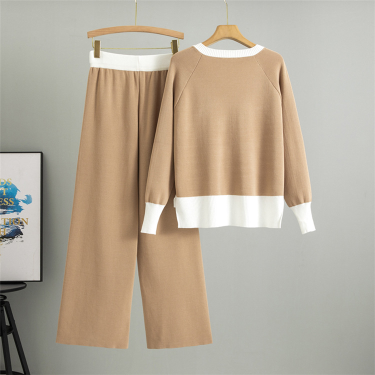 Spring shirts sweater 2pcs set for women