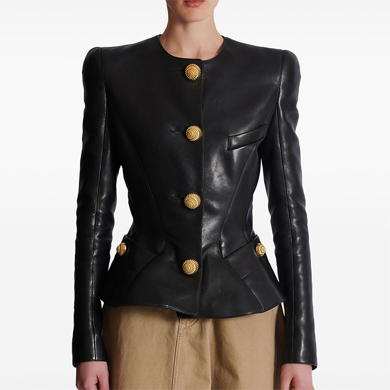 Fashion European style slim jacket spring temperament coat