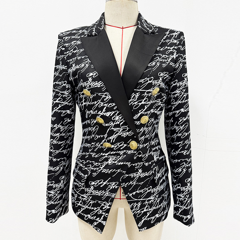 English word double-breasted jacket fashion coat