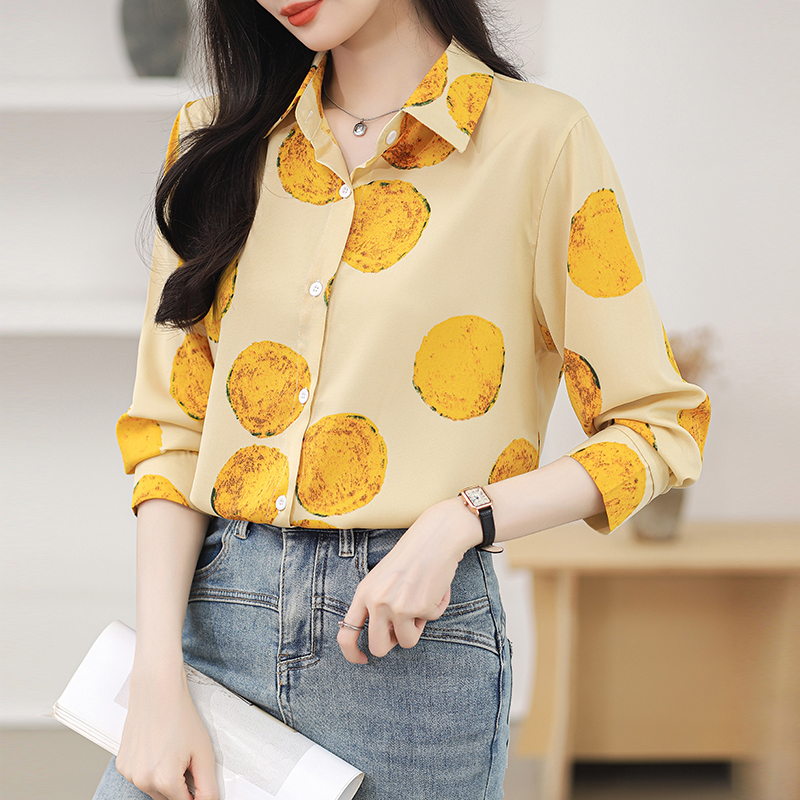 Long sleeve printing shirt