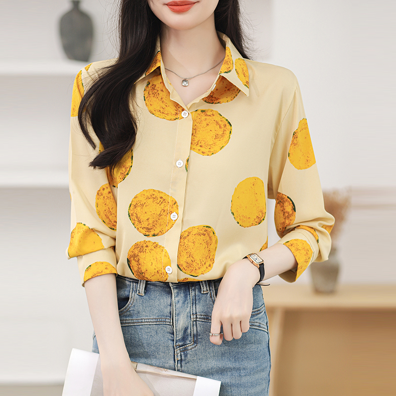 Long sleeve printing shirt