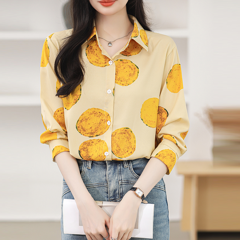 Long sleeve printing shirt