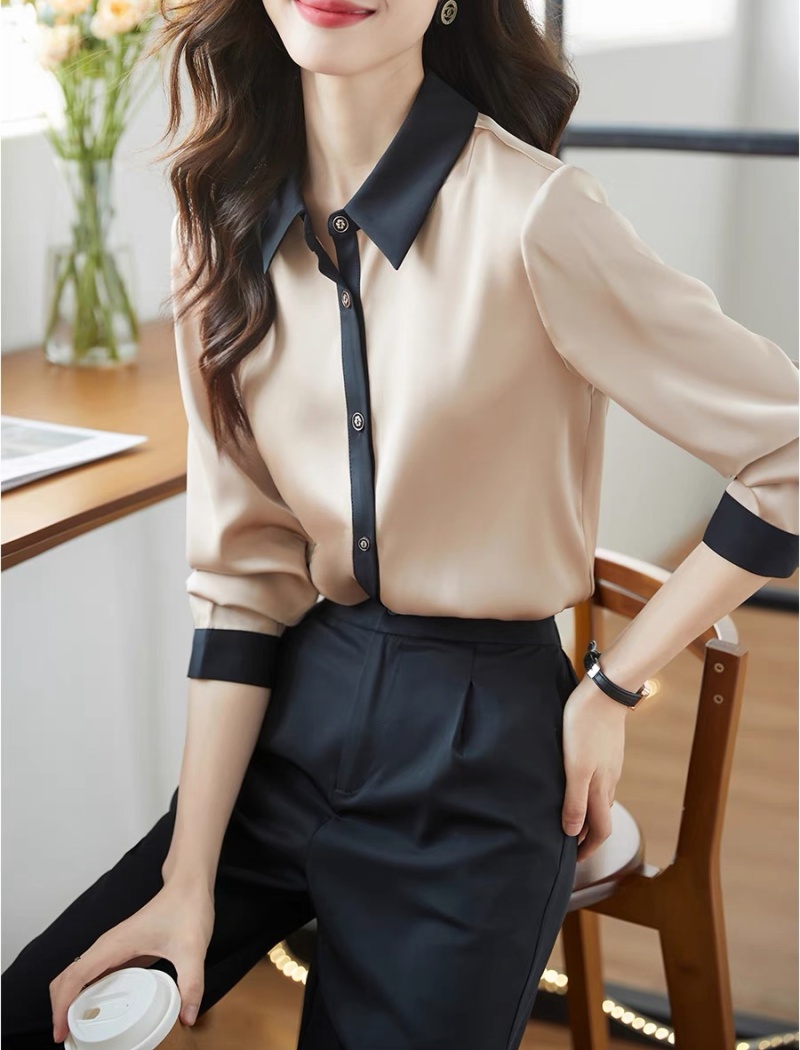 Niche mixed colors profession shirt for women