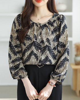 Round neck bottoming shirt large yard shirt for women