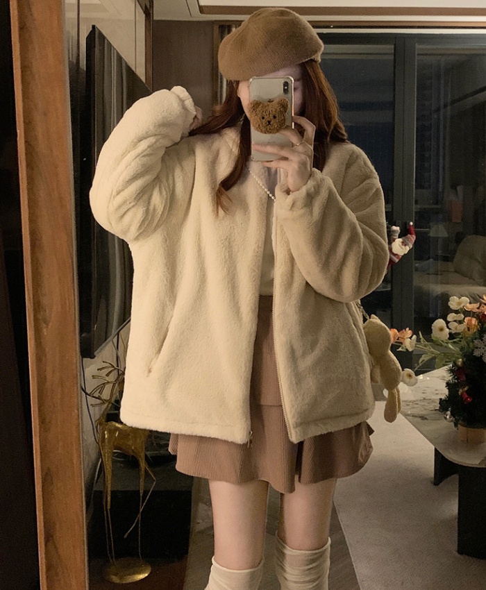 Winter thermal cotton coat Korean style coat for women