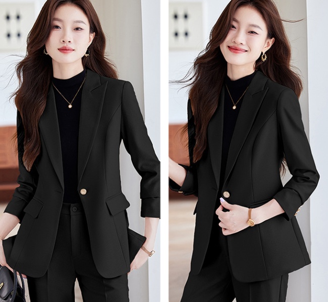 Casual temperament autumn and winter business suit a set for women