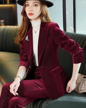 Spring and autumn coat business suit 2pcs set for women