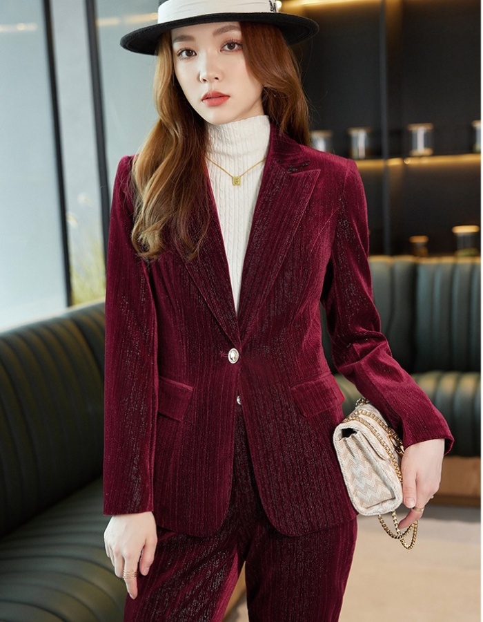 Spring and autumn coat business suit 2pcs set for women