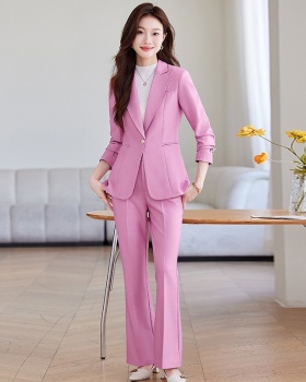 Slim temperament coat host business suit a set