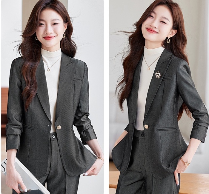 Slim temperament coat host business suit a set