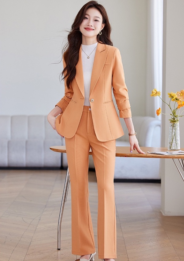 Slim temperament coat host business suit a set