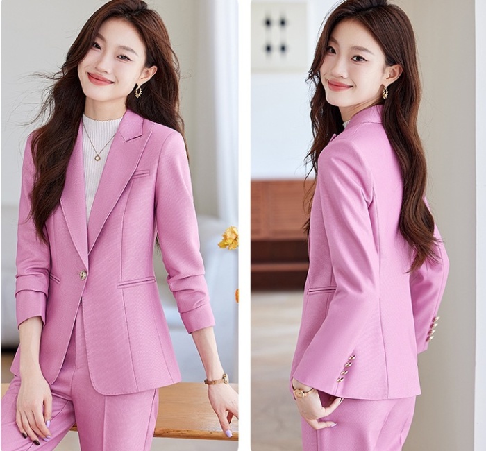 Slim temperament coat host business suit a set