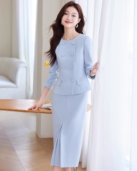 Fashion business suit spring long skirt a set