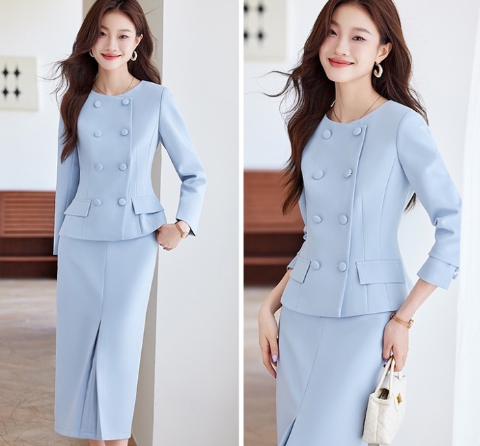 Fashion business suit spring long skirt a set