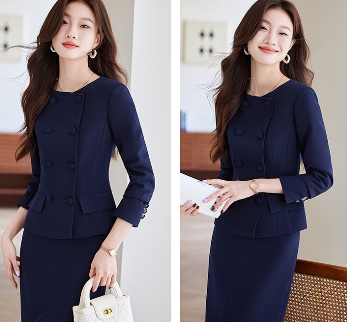 Fashion business suit spring long skirt a set