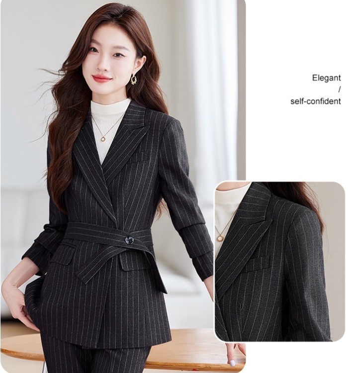 Spring and autumn profession coat temperament business suit a set