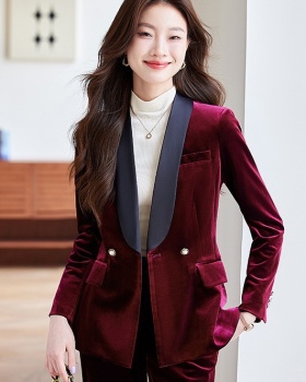 Short fashion tops autumn and winter business suit for women