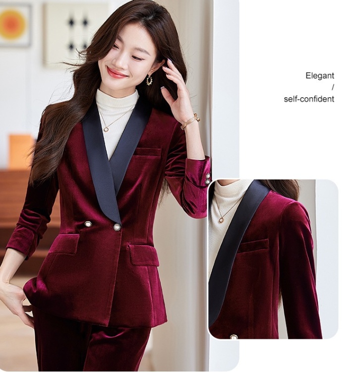 Short fashion tops autumn and winter business suit for women