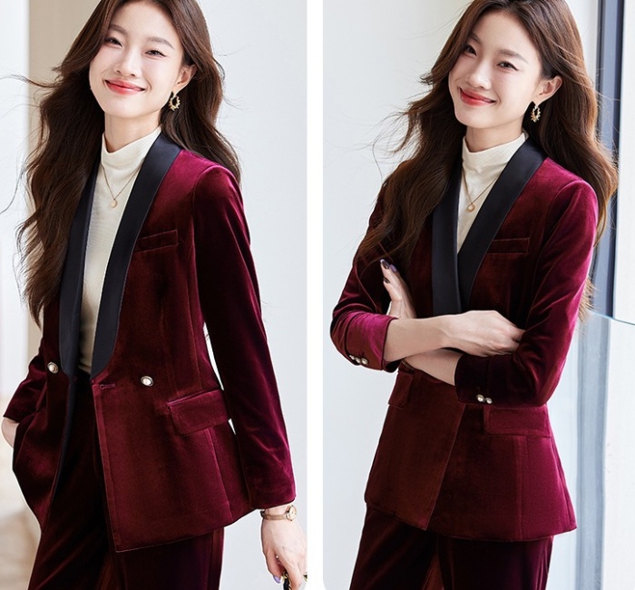 Short fashion tops autumn and winter business suit for women