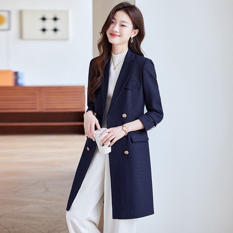 Profession long business suit overalls coat for women