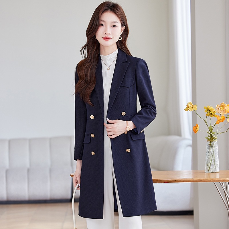 Profession long business suit overalls coat for women