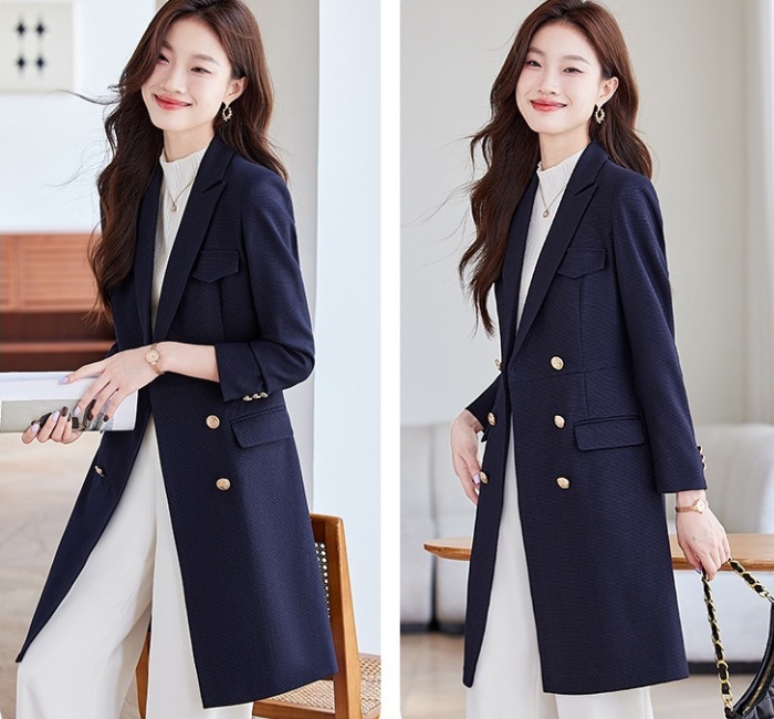 Profession long business suit overalls coat for women