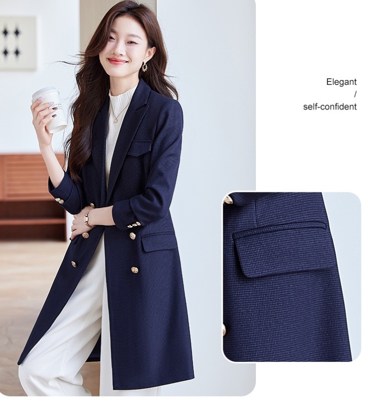 Profession long business suit overalls coat for women