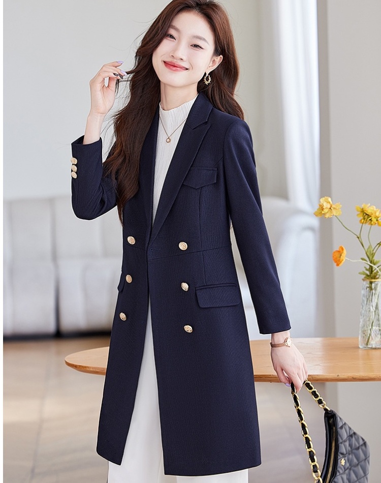 Profession long business suit overalls coat for women