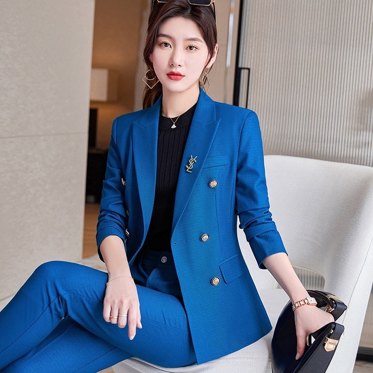 Profession temperament non-ironing business suit 2pcs set