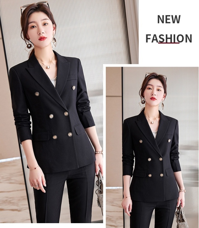 Profession temperament non-ironing business suit 2pcs set