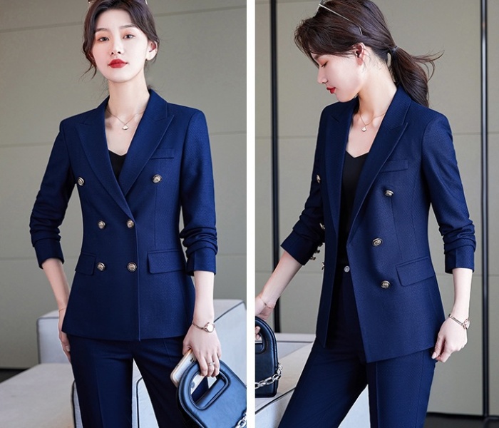 Profession temperament non-ironing business suit 2pcs set