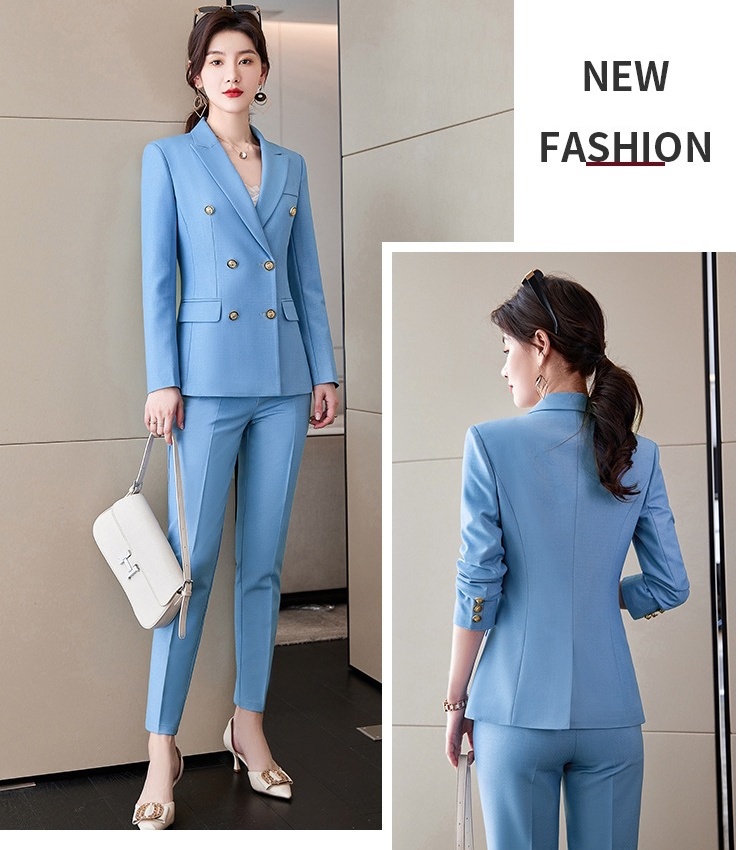 Profession temperament non-ironing business suit 2pcs set