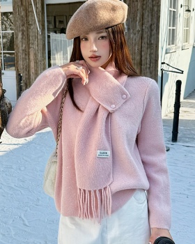 Chanelstyle sweet removable coat loose knitted cardigan