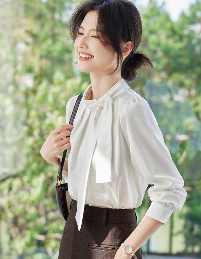 Korean style spring tops cstand collar frenum shirt