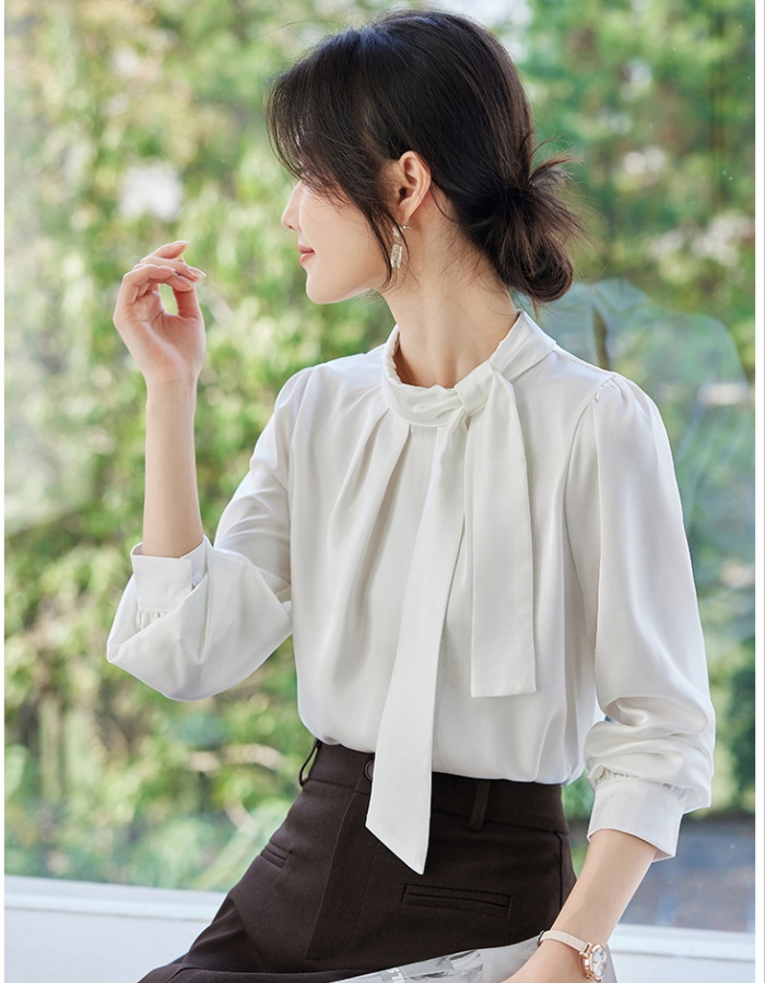 Korean style spring tops cstand collar frenum shirt