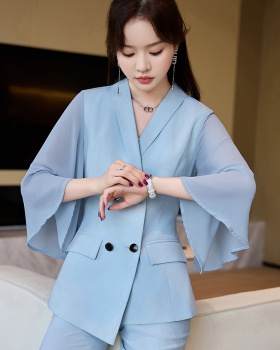 Short sleeve business suit profession coat for women