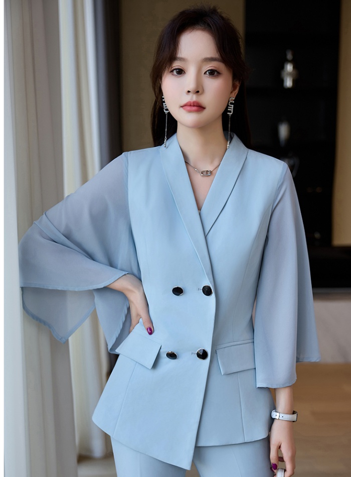 Short sleeve business suit profession coat for women