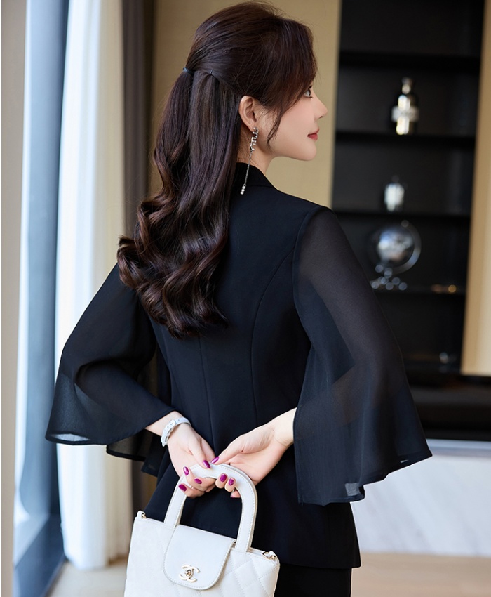 Short sleeve business suit profession coat for women