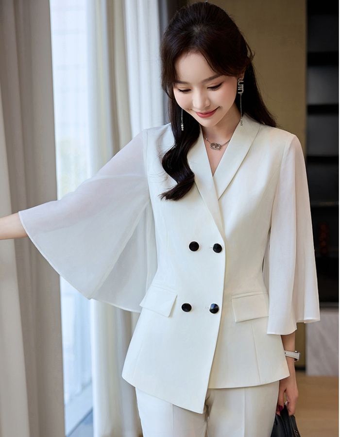 Short sleeve business suit profession coat for women